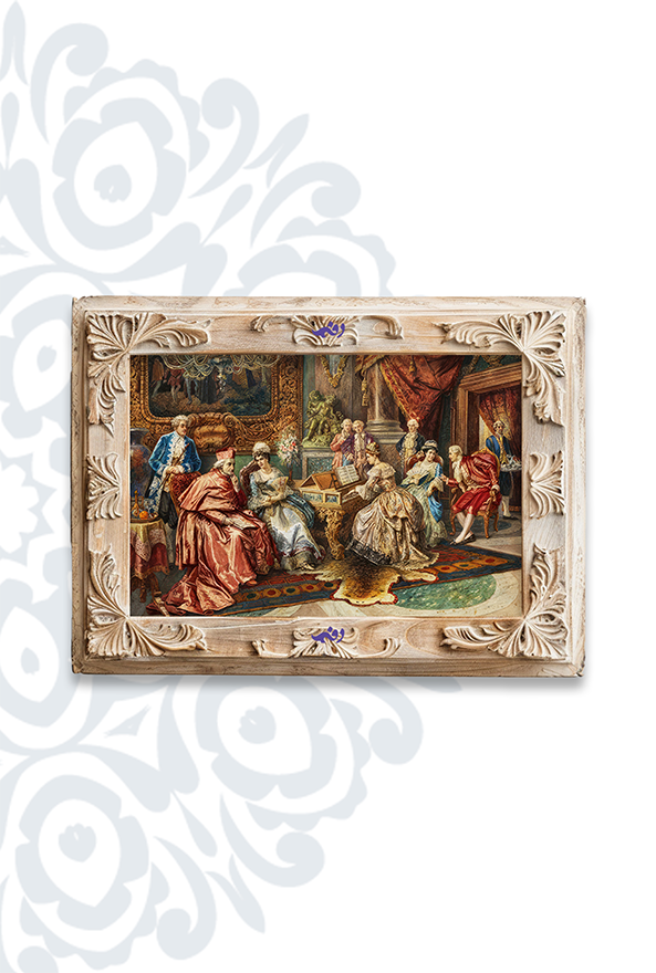 تابلو فرش ابریشم ماشینی برند دفه کد TEF 404