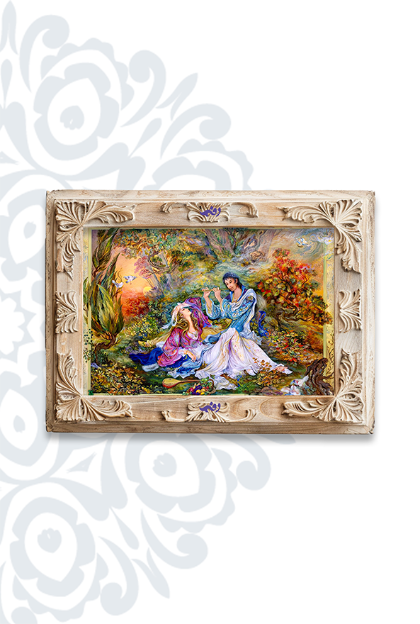 تابلو فرش ابریشم ماشینی برند دفه کد TEF 406