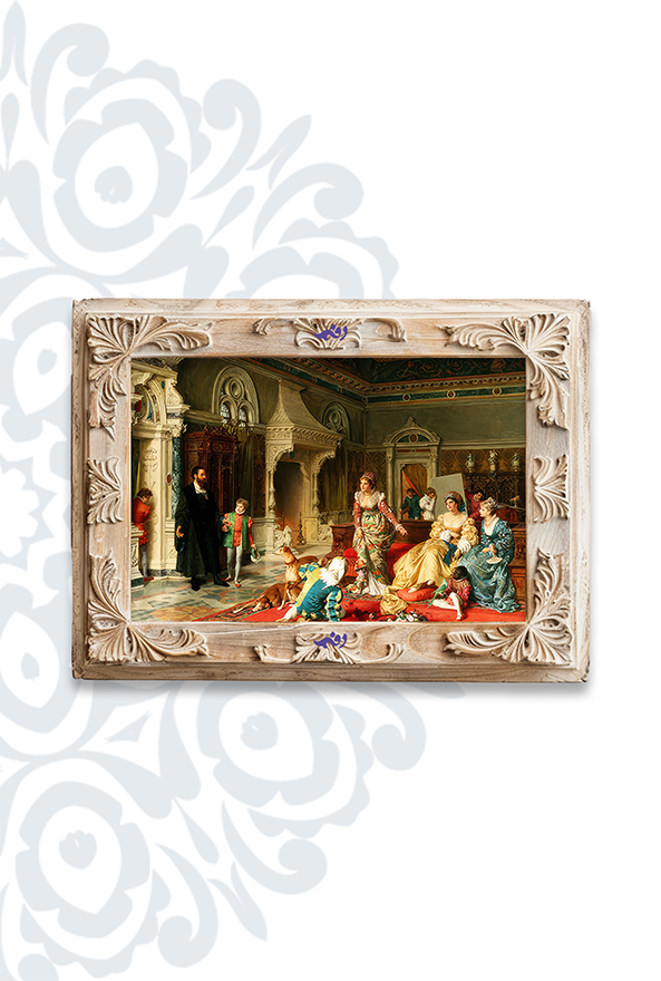 تابلو فرش ابریشم ماشینی برند دفه کد TEF 409