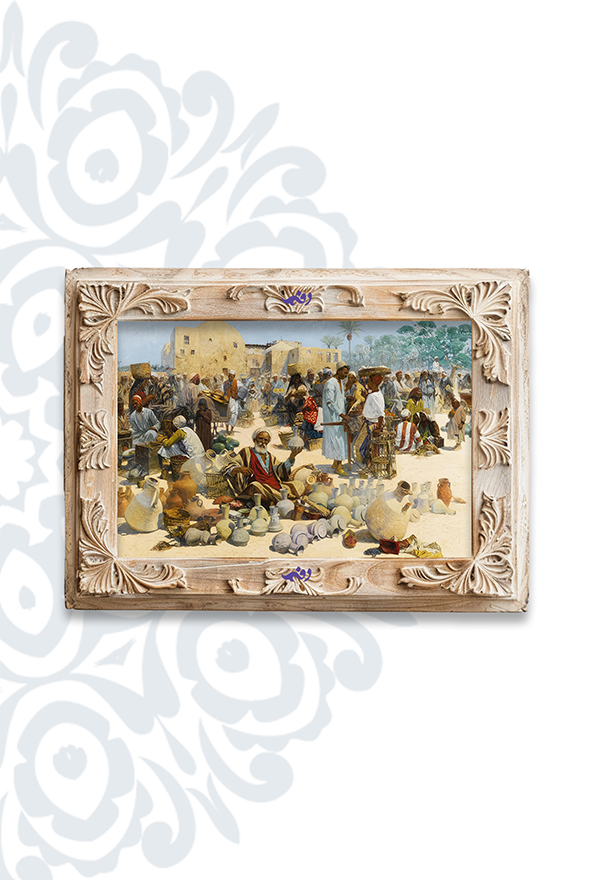 تابلو فرش ابریشم ماشینی برند دفه کد TEF 411