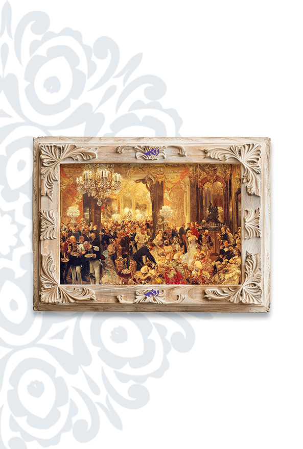 تابلو فرش ابریشم ماشینی برند دفه کد TEF 412