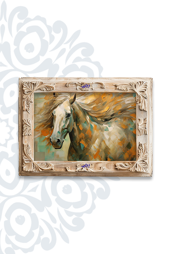 تابلو فرش ابریشم ماشینی برند دفه کد TEF 419