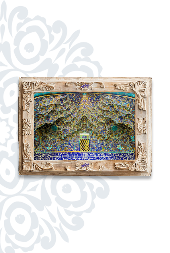 تابلو فرش ابریشم ماشینی برند دفه کد TEF 425