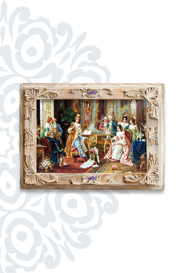 تابلو فرش ابریشم ماشینی برند دفه کد TEF 428