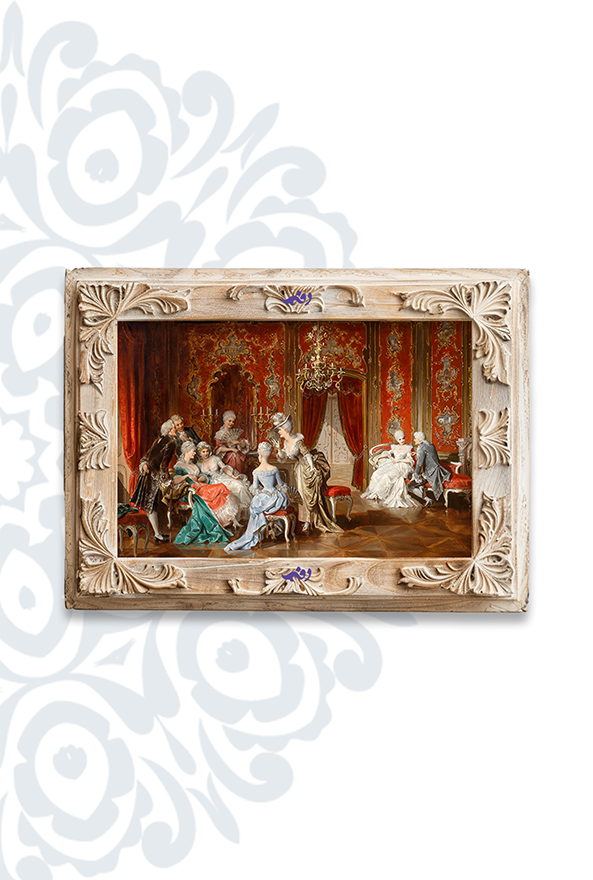 تابلو فرش ابریشم ماشینی برند دفه کد TEF 429