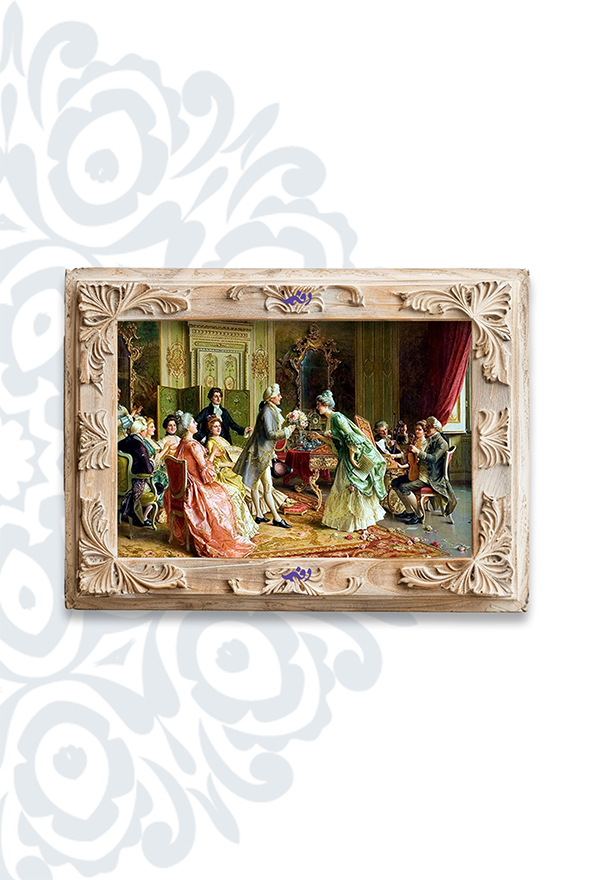 تابلو فرش ابریشم ماشینی برند دفه کد TEF 430