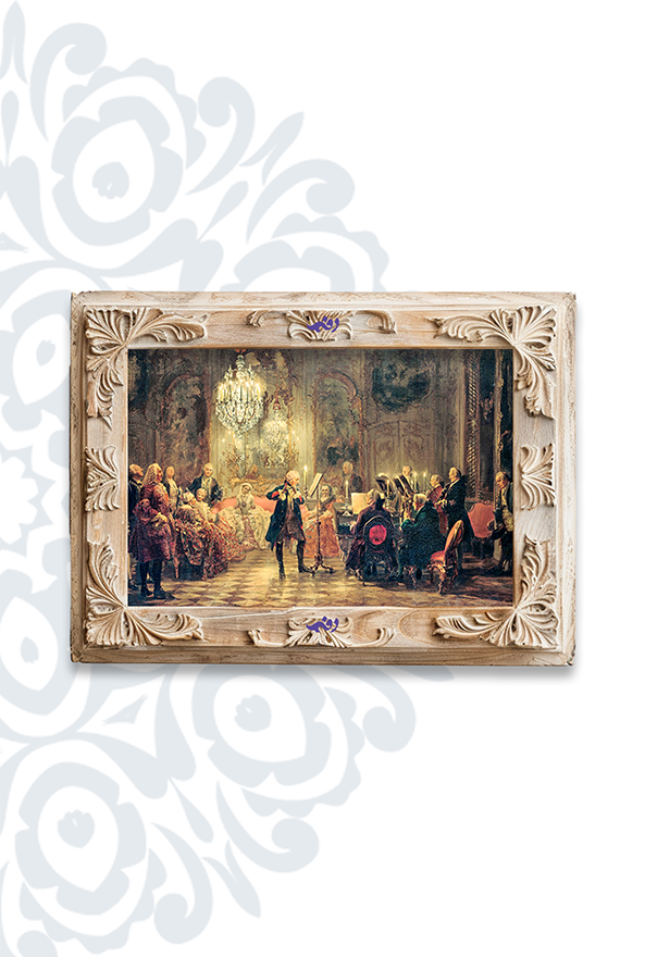 تابلو فرش ابریشم ماشینی برند دفه کد TEF 431