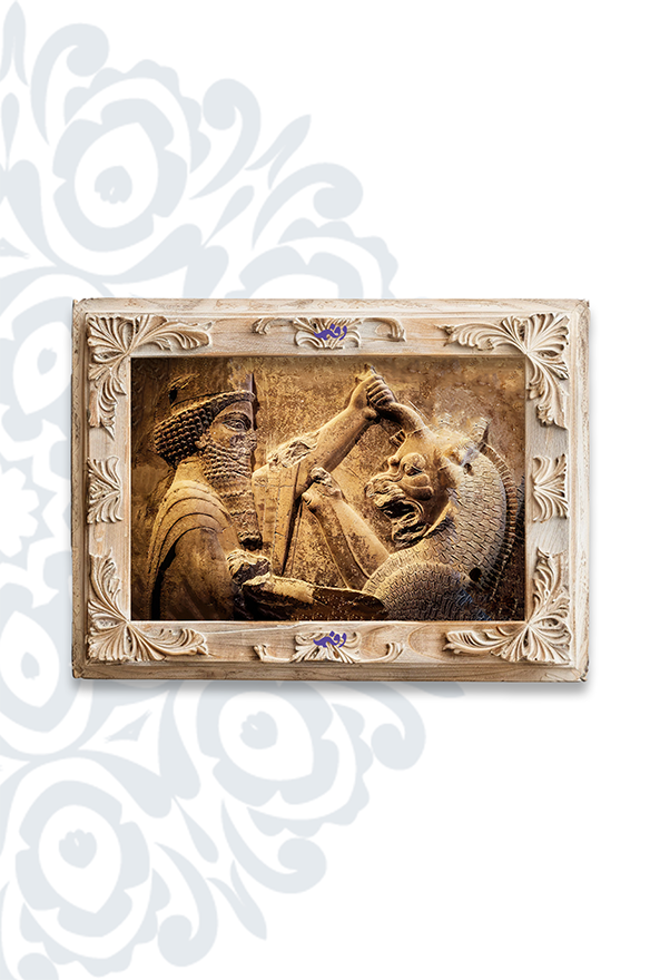 تابلو فرش ابریشم ماشینی برند دفه کد TEF 434