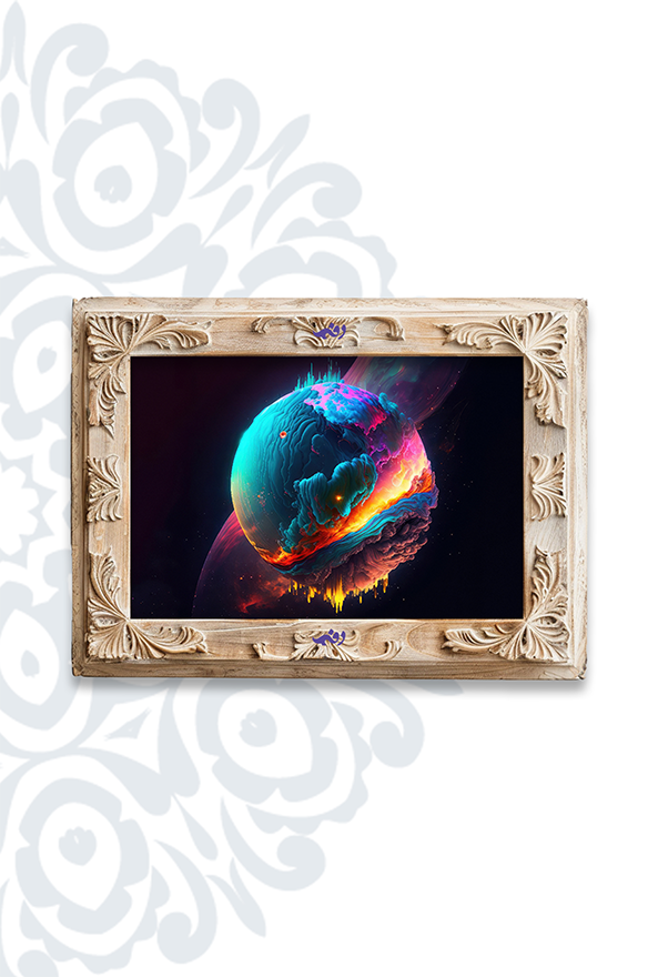 تابلو فرش ابریشم ماشینی برند دفه کد TEF 436