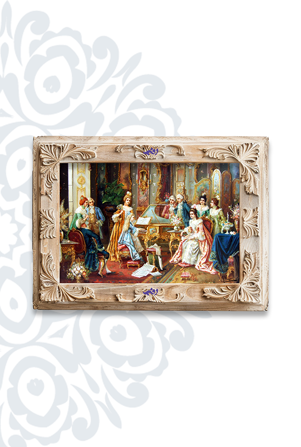 تابلو فرش ابریشم ماشینی برند دفه کد TEF 447