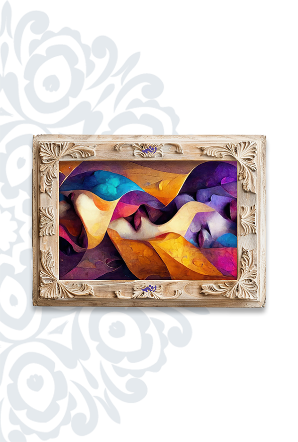 تابلو فرش ابریشم ماشینی برند دفه کد TEF 453