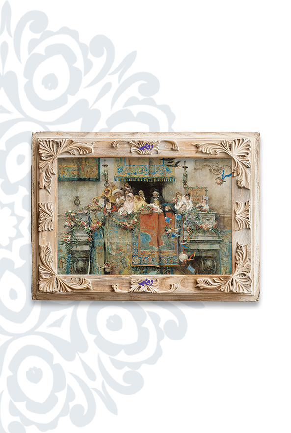 تابلو فرش ابریشم ماشینی برند دفه کد TEF 456