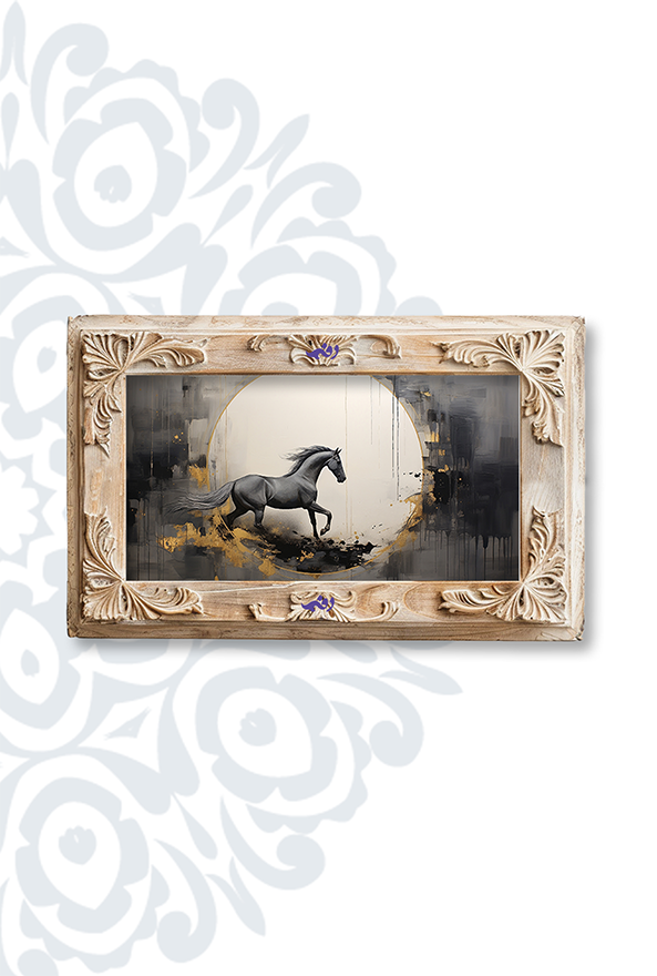 تابلو فرش ابریشم ماشینی برند دفه کد TEF 457