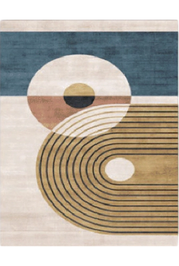 فرشینه و قالیچه سنتی و مدرن مناسب حال و پذیرایی برند دفه کد ZED SM 504