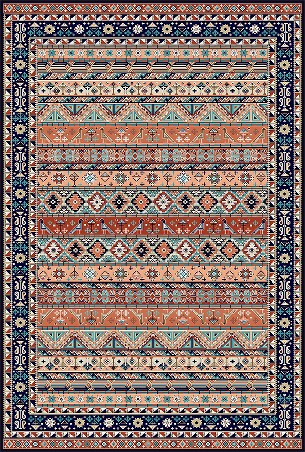 گلیم ماشینی ضد حساسیت برند دفه کد GD 125