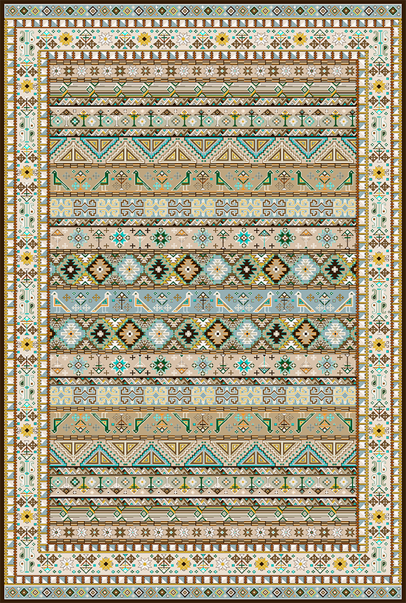 گلیم ماشینی ضد حساسیت برند دفه کد GD 126