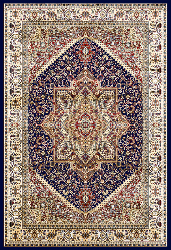 فرش ابریشم ماشینی مدرن و سنتی مناسب حال و پذیرایی برند دفه کد  ABRISHAM SM 511