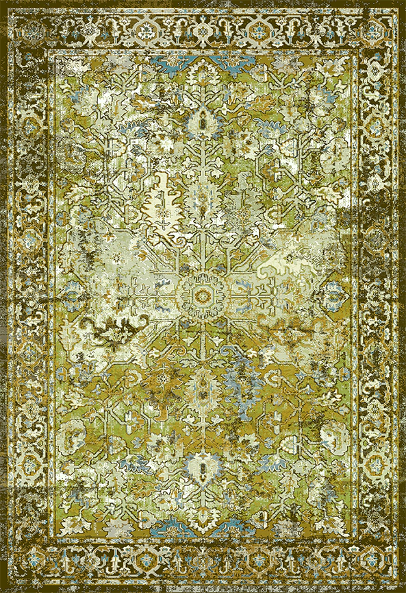 فرش ابریشم ماشینی مدرن و سنتی مناسب حال و پذیرایی برند دفه کد  ABRISHAM SM 520