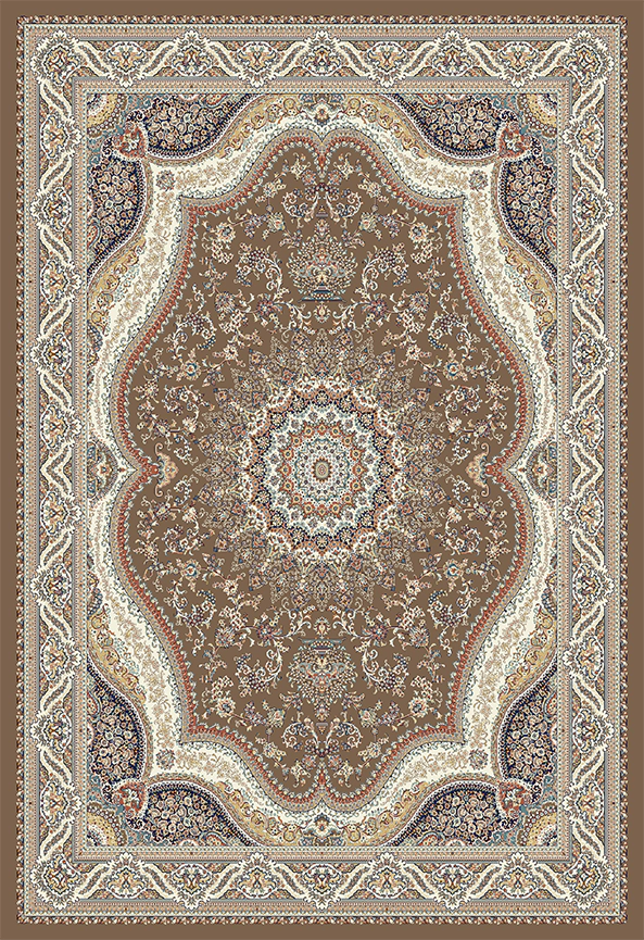 فرش ابریشم ماشینی مدرن و سنتی مناسب حال و پذیرایی برند دفه کد  ABRISHAM SM 535
