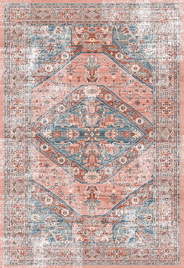 فرش ابریشم ماشینی مدرن و سنتی مناسب حال و پذیرایی برند دفه کد  ABRISHAM SM 542