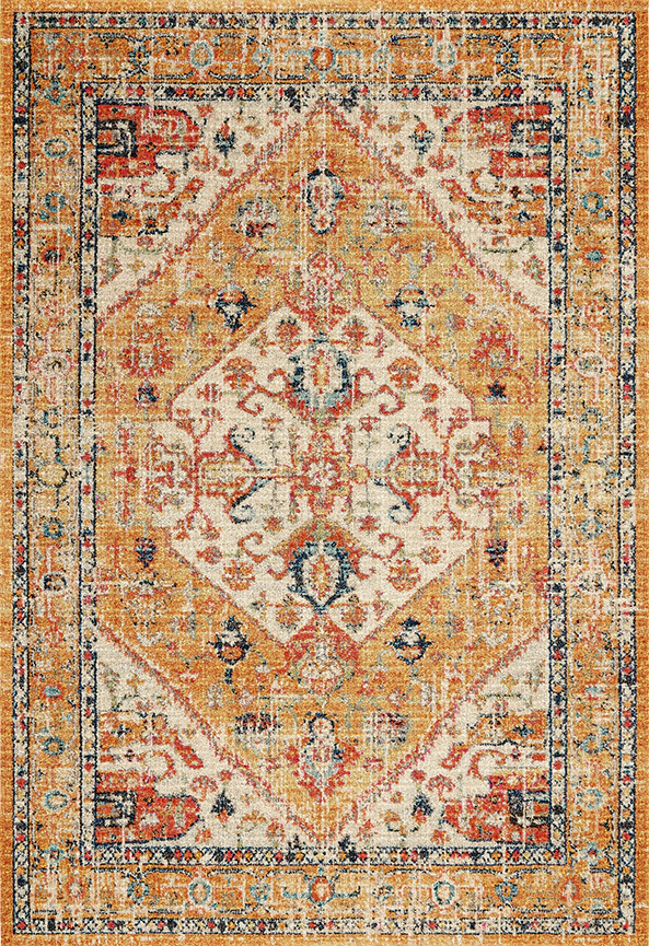 فرش ابریشم ماشینی مدرن و سنتی مناسب حال و پذیرایی برند دفه کد  ABRISHAM SM 580