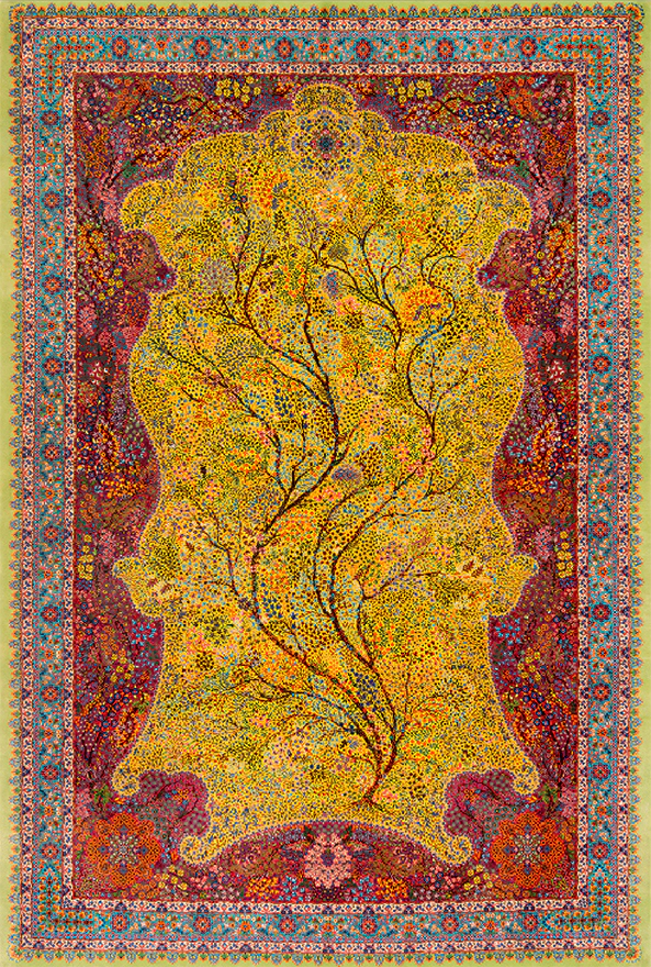 فرشینه و قالیچه سنتی و مدرن مناسب حال و پذیرایی برند دفه کد ZED SM 530