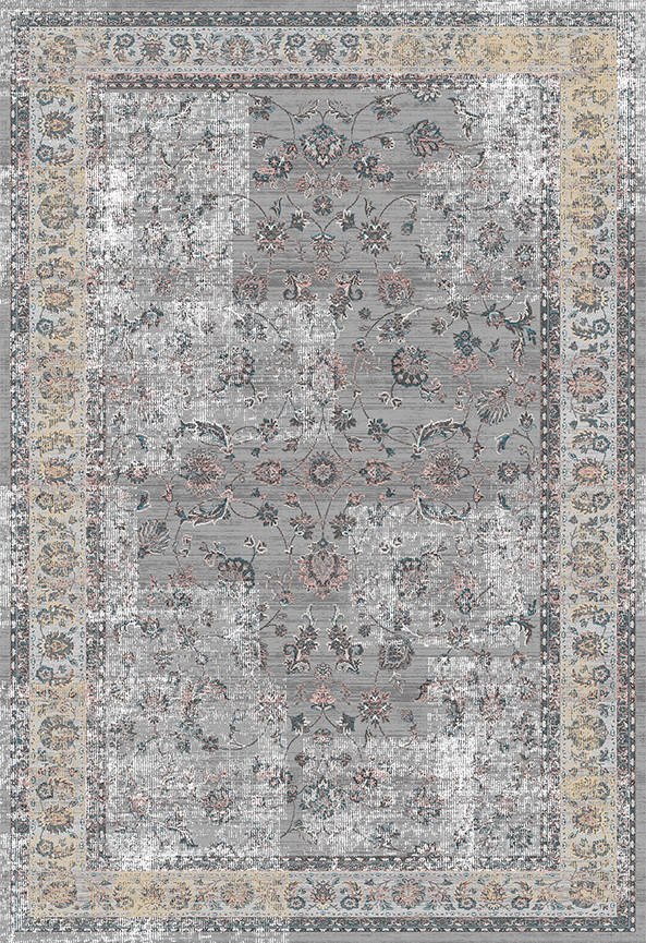 فرش ابریشم ماشینی مدرن و سنتی مناسب حال و پذیرایی برند دفه کد  ABRISHAM SM 591