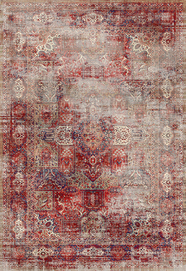 فرش ابریشم ماشینی مدرن و سنتی مناسب حال و پذیرایی برند دفه کد  ABRISHAM SM 594