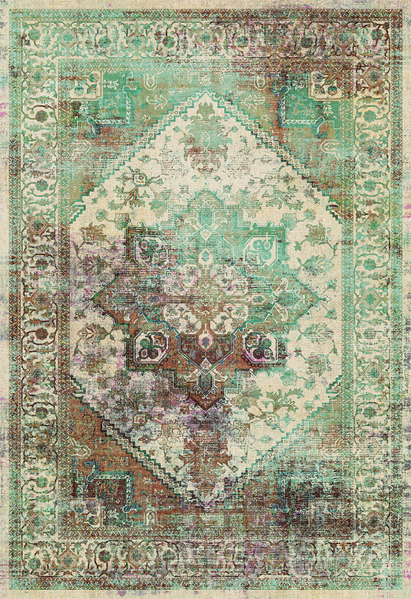 فرش ابریشم ماشینی مدرن و سنتی مناسب حال و پذیرایی برند دفه کد  ABRISHAM SM 599