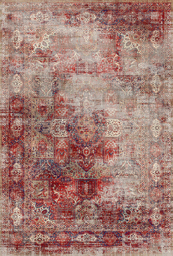 فرش ابریشم ماشینی مدرن و سنتی مناسب حال و پذیرایی برند دفه کد  ABRISHAM SM 623