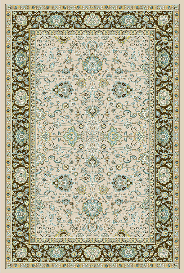 فرش ابریشم ماشینی مدرن و سنتی مناسب حال و پذیرایی برند دفه کد  ABRISHAM SM 626