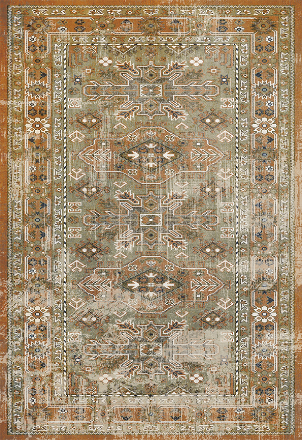 فرش ابریشم ماشینی مدرن و سنتی مناسب حال و پذیرایی برند دفه کد  ABRISHAM SM 635