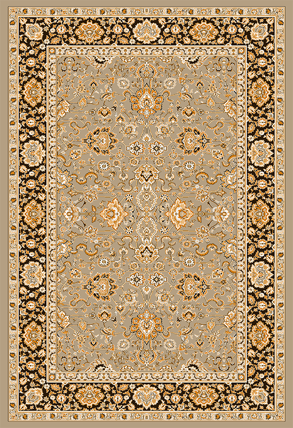 فرش ابریشم ماشینی مدرن و سنتی مناسب حال و پذیرایی برند دفه کد  ABRISHAM SM 637