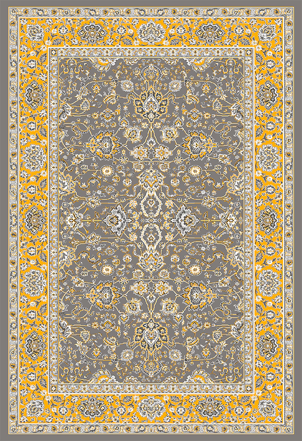 فرش ابریشم ماشینی مدرن و سنتی مناسب حال و پذیرایی برند دفه کد  ABRISHAM SM 641