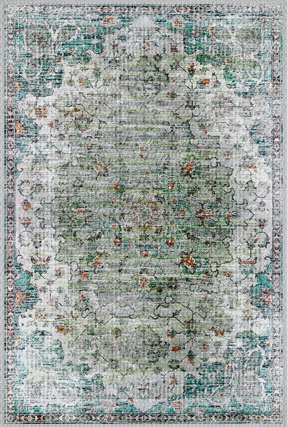 فرش ابریشم ماشینی مدرن و سنتی مناسب حال و پذیرایی برند دفه کد  ABRISHAM SM 649