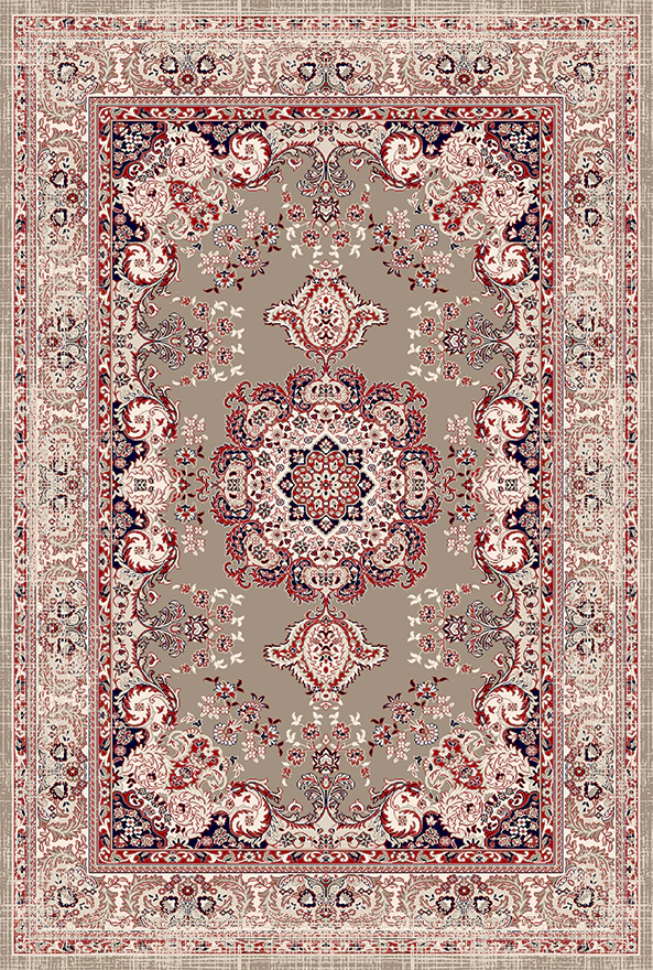 فرش ابریشم ماشینی مدرن و سنتی مناسب حال و پذیرایی برند دفه کد  ABRISHAM SM 651