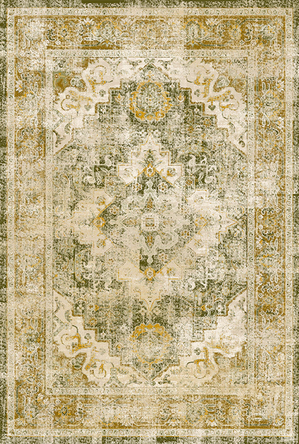 فرش ابریشم ماشینی مدرن و سنتی مناسب حال و پذیرایی برند دفه کد  ABRISHAM SM 654