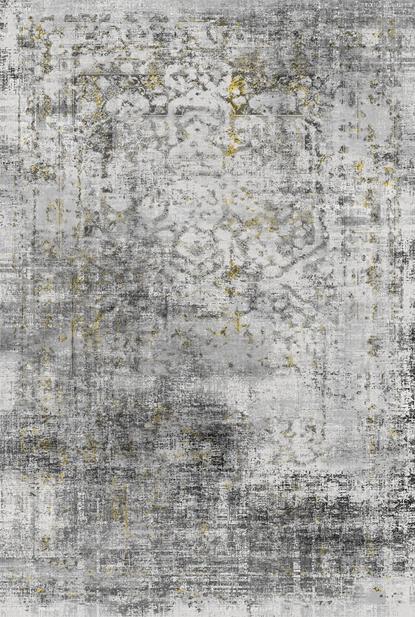 فرش ابریشم ماشینی مدرن و سنتی مناسب حال و پذیرایی برند دفه کد  ABRISHAM SM 665