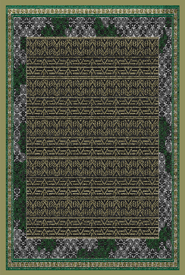 فرش ابریشم ماشینی مدرن و سنتی مناسب حال و پذیرایی برند دفه کد  ABRISHAM SM 666