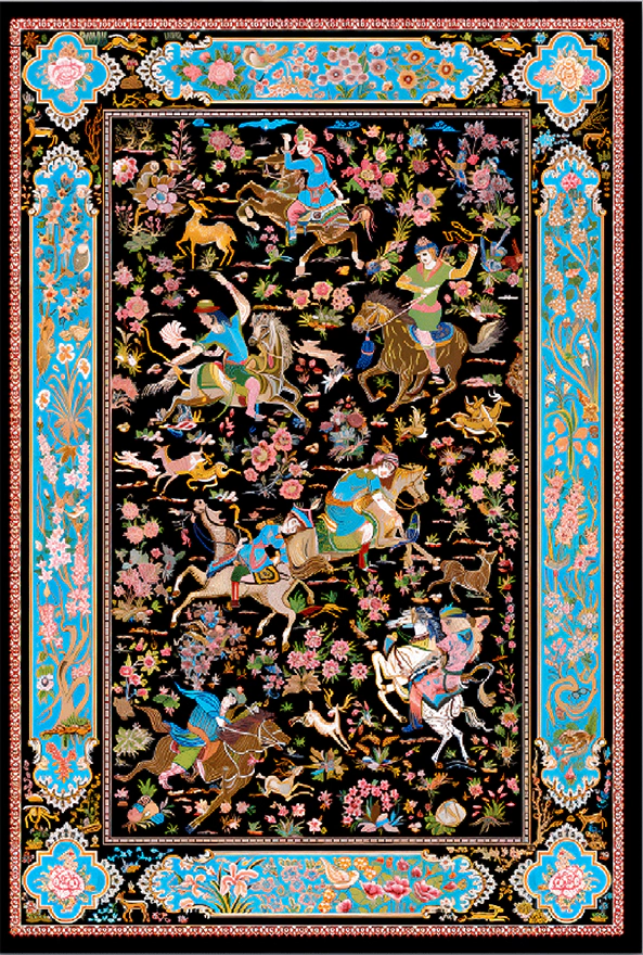 فرشینه و قالیچه سنتی و مدرن مناسب حال و پذیرایی برند دفه کد ZED SM 613