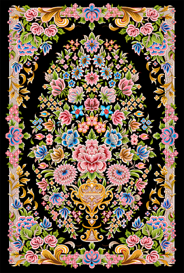 فرشینه و قالیچه سنتی و مدرن مناسب حال و پذیرایی برند دفه کد ZED SM 615