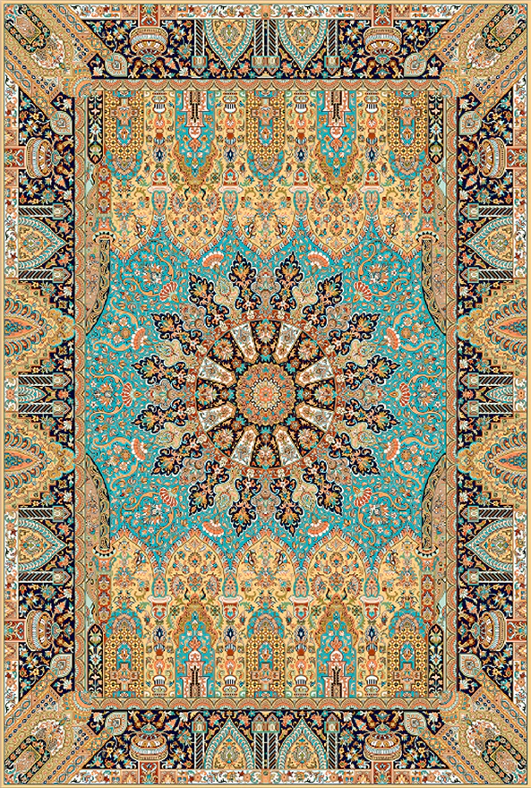 فرشینه و قالیچه سنتی و مدرن مناسب حال و پذیرایی برند دفه کد ZED SM 620