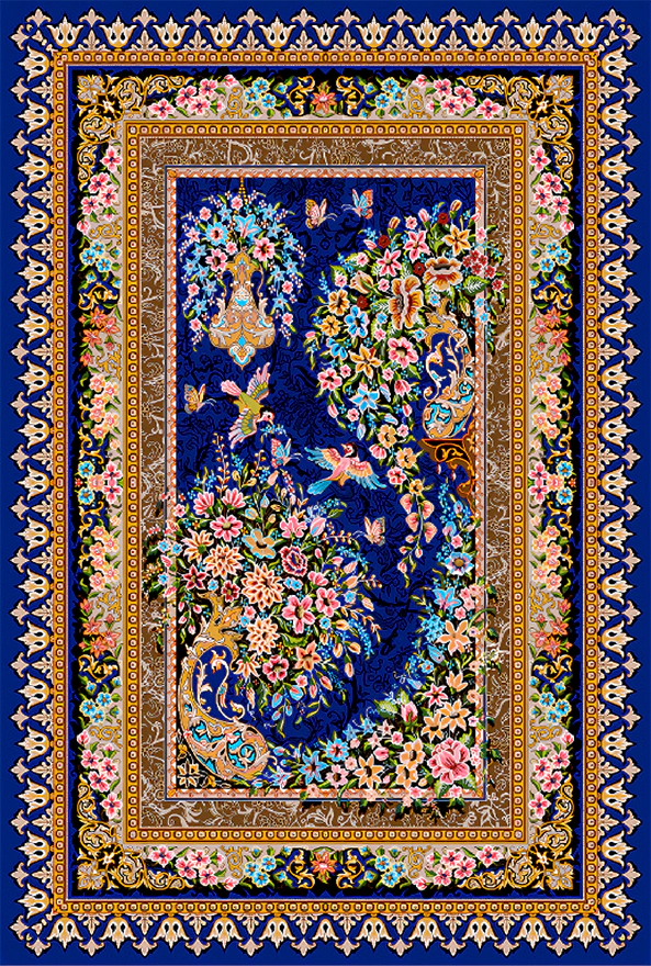 فرشینه و قالیچه سنتی و مدرن مناسب حال و پذیرایی برند دفه کد ZED SM 623