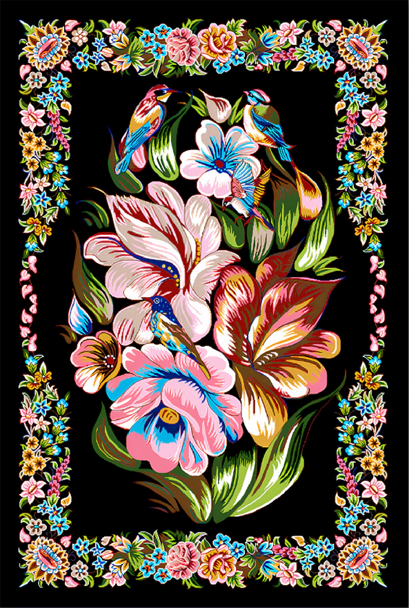 فرشینه و قالیچه سنتی و مدرن مناسب حال و پذیرایی برند دفه کد ZED SM 624