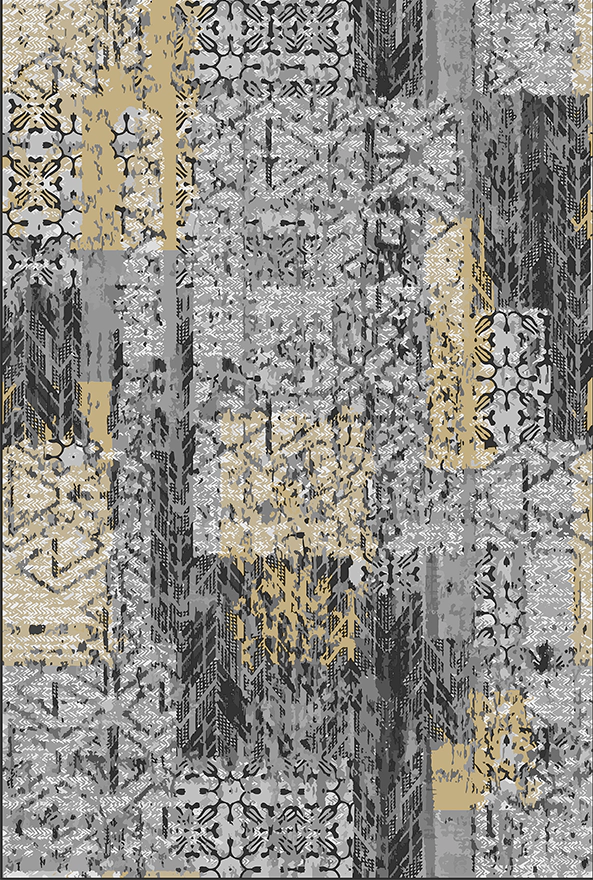 فرش ابریشم ماشینی مدرن و سنتی مناسب حال و پذیرایی برند دفه کد  ABRISHAM SM 705