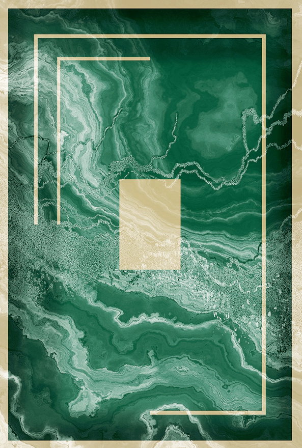 فرش ابریشم ماشینی مدرن و سنتی مناسب حال و پذیرایی برند دفه کد  ABRISHAM SM 728