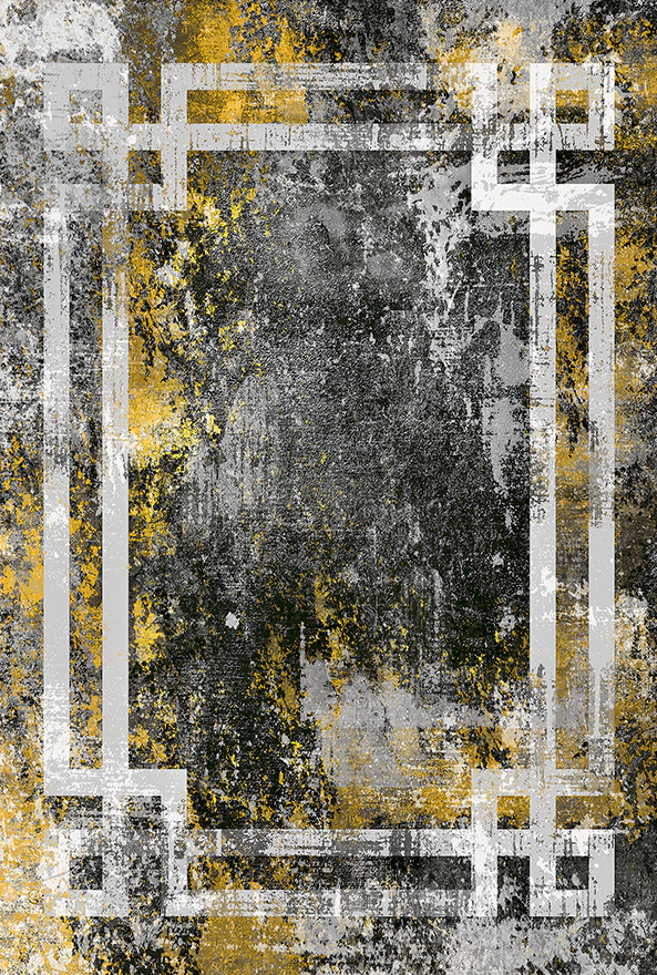 فرش ابریشم ماشینی مدرن و سنتی مناسب حال و پذیرایی برند دفه کد  ABRISHAM SM 736