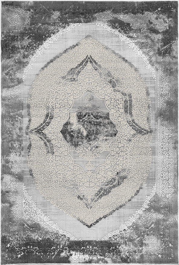 فرش ابریشم ماشینی مدرن و سنتی مناسب حال و پذیرایی برند دفه کد  ABRISHAM SM 742