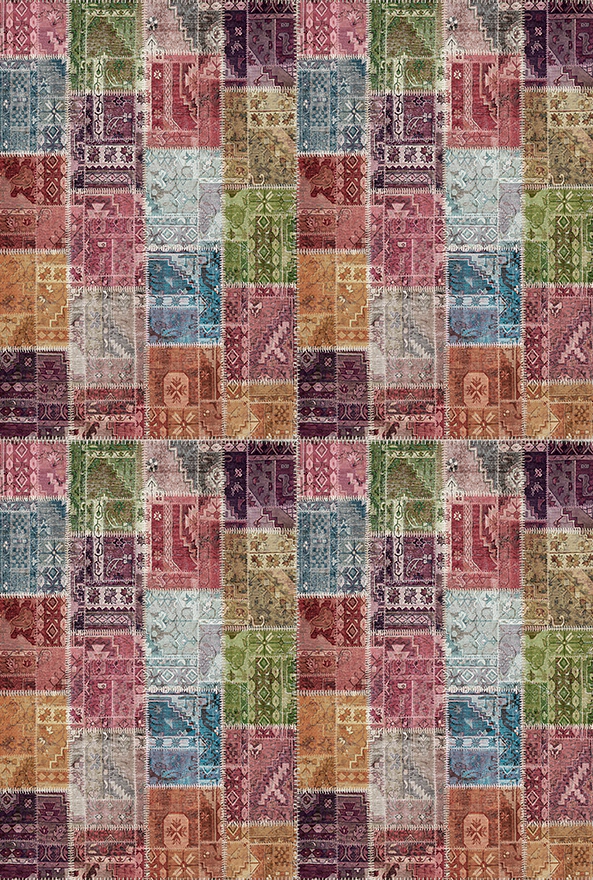 فرش ابریشم ماشینی مدرن و سنتی مناسب حال و پذیرایی برند دفه کد  ABRISHAM SM 751