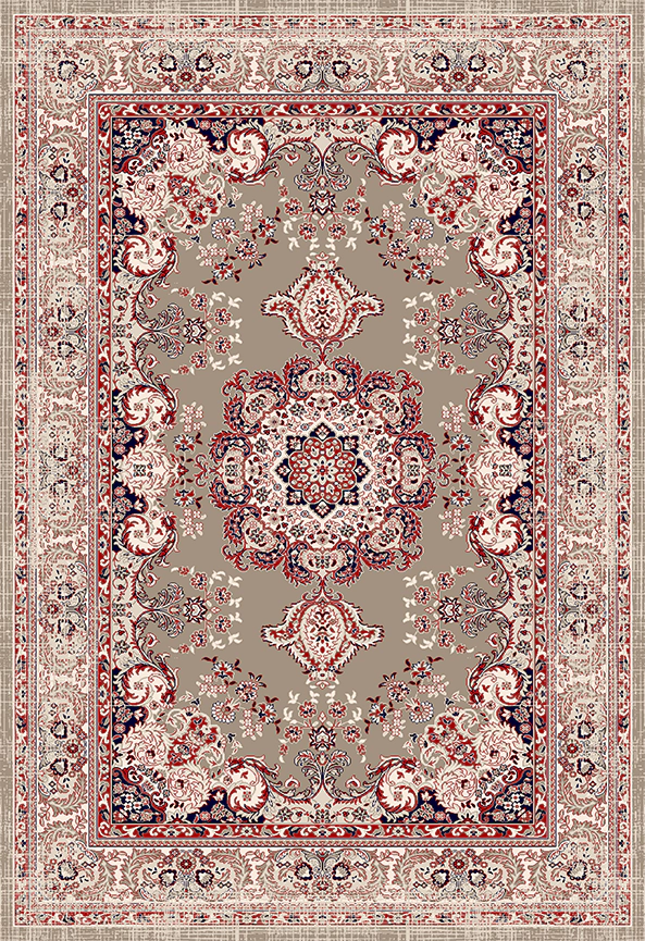 فرش ابریشم ماشینی مدرن و سنتی مناسب حال و پذیرایی برند دفه کد  ABRISHAM SM 783